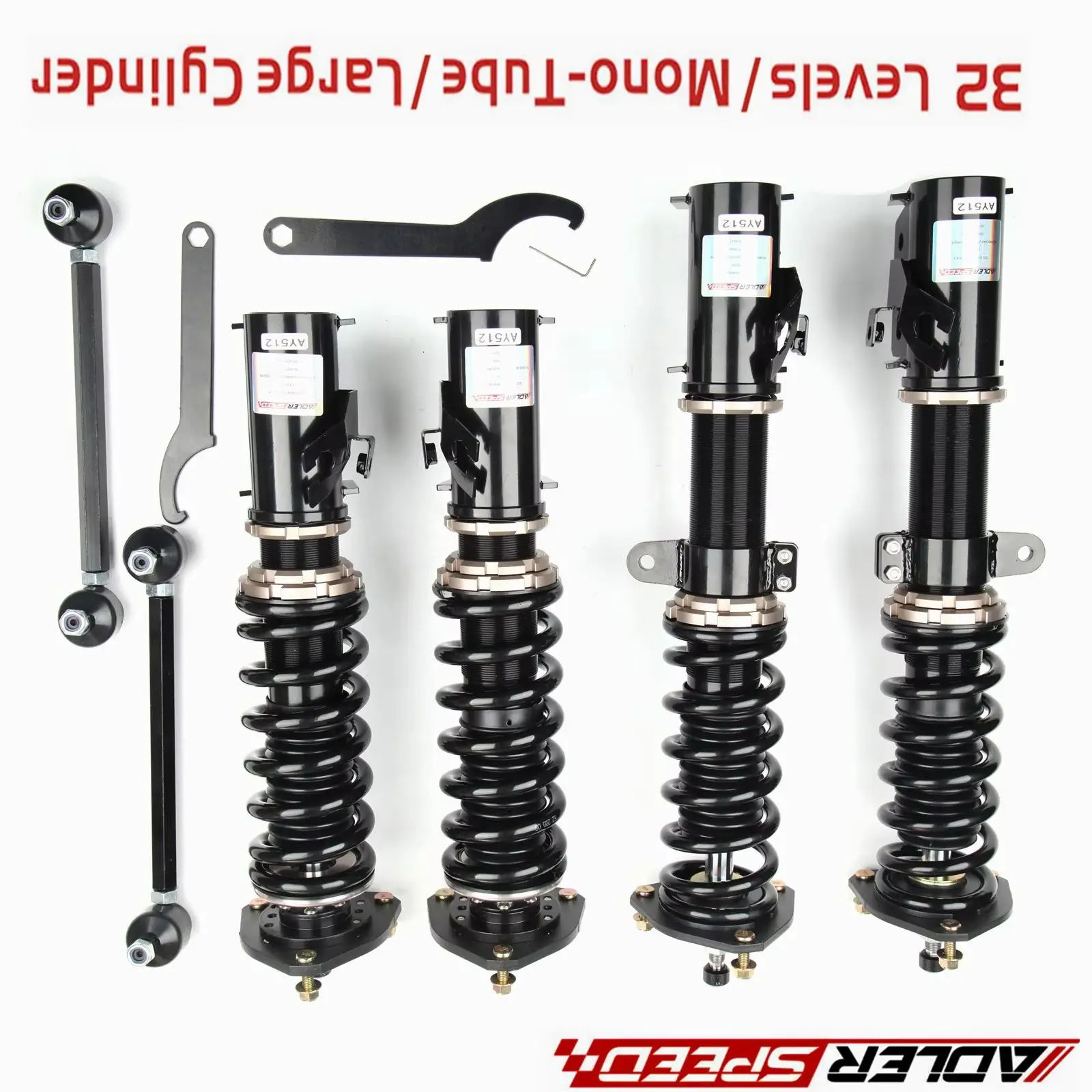 

ADLERSPEED 32 Way Mono Tube Coliovers Suspension Kit For 91-93 Nissan NX (B13)
