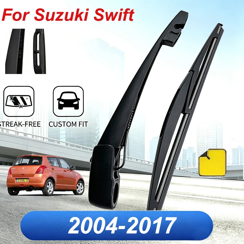 Rear Windshield Windscreen Washer Wiper Arm Blade Set For Suzuki Swift Hatchback 2004-2017 Car Accessories Accsesories