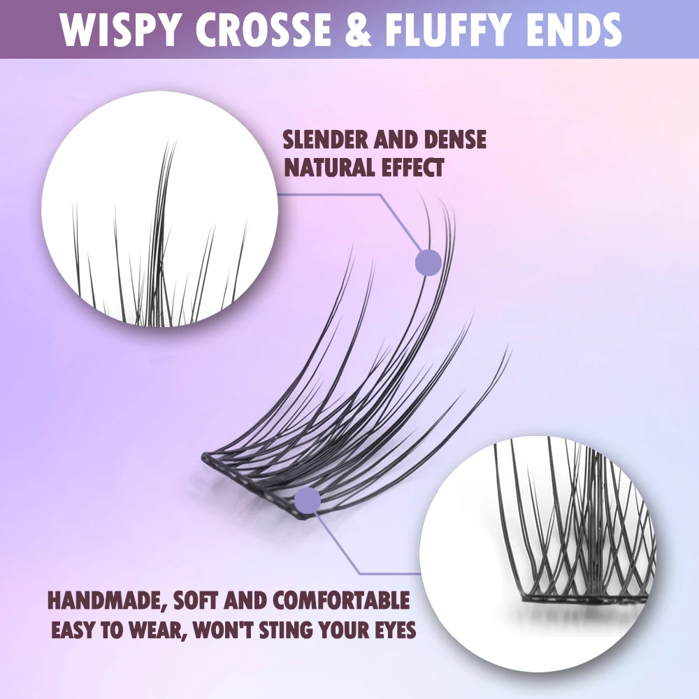 EASITENSION False Eyelash Cluster False Eyelash 36 clusters per box, natural and thick false eyelashes, convenient and practical