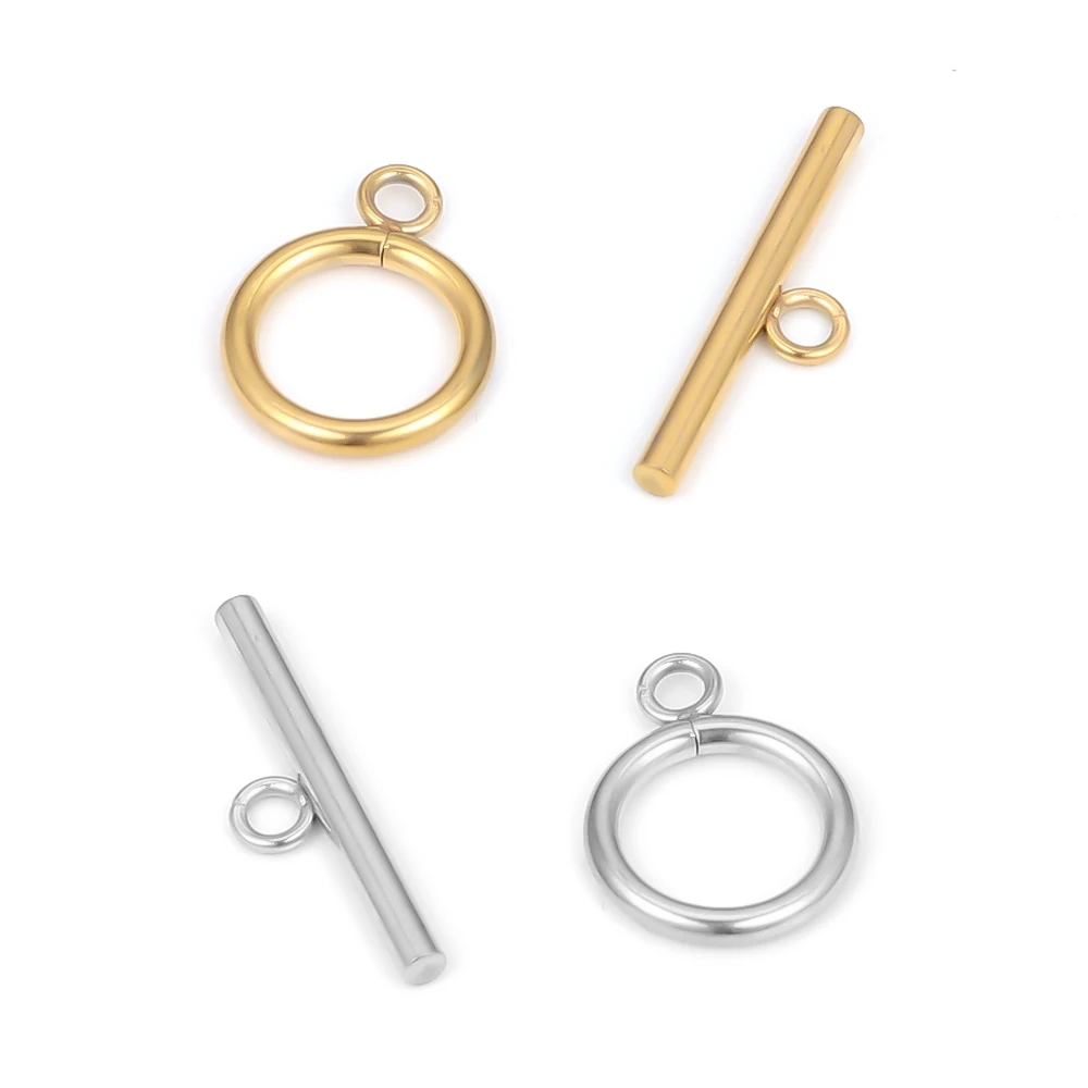 5 Sets Stainless Steel OT Clasp Toggle Clasps for DIY Jewelry Making Necklaces Connectors Bracelets Hooks Crafts Accessories