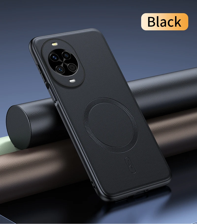 Per Huawei Nova 14 Custodia protettiva in pelle magnetica per Huawei Nova 14 PC antiscivolo anti-impronte di alta qualità + TPU