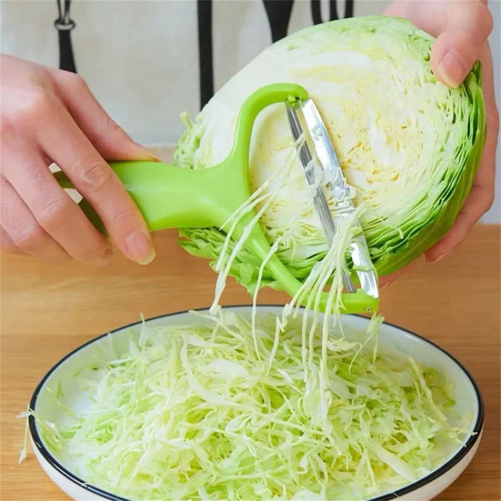 Easy-Clean Cabbage Master Slicer Perfect for Purple Cabbage Lettuce & More Wide Mouth Peeler Food-Safe Plastic Kitchen Essential