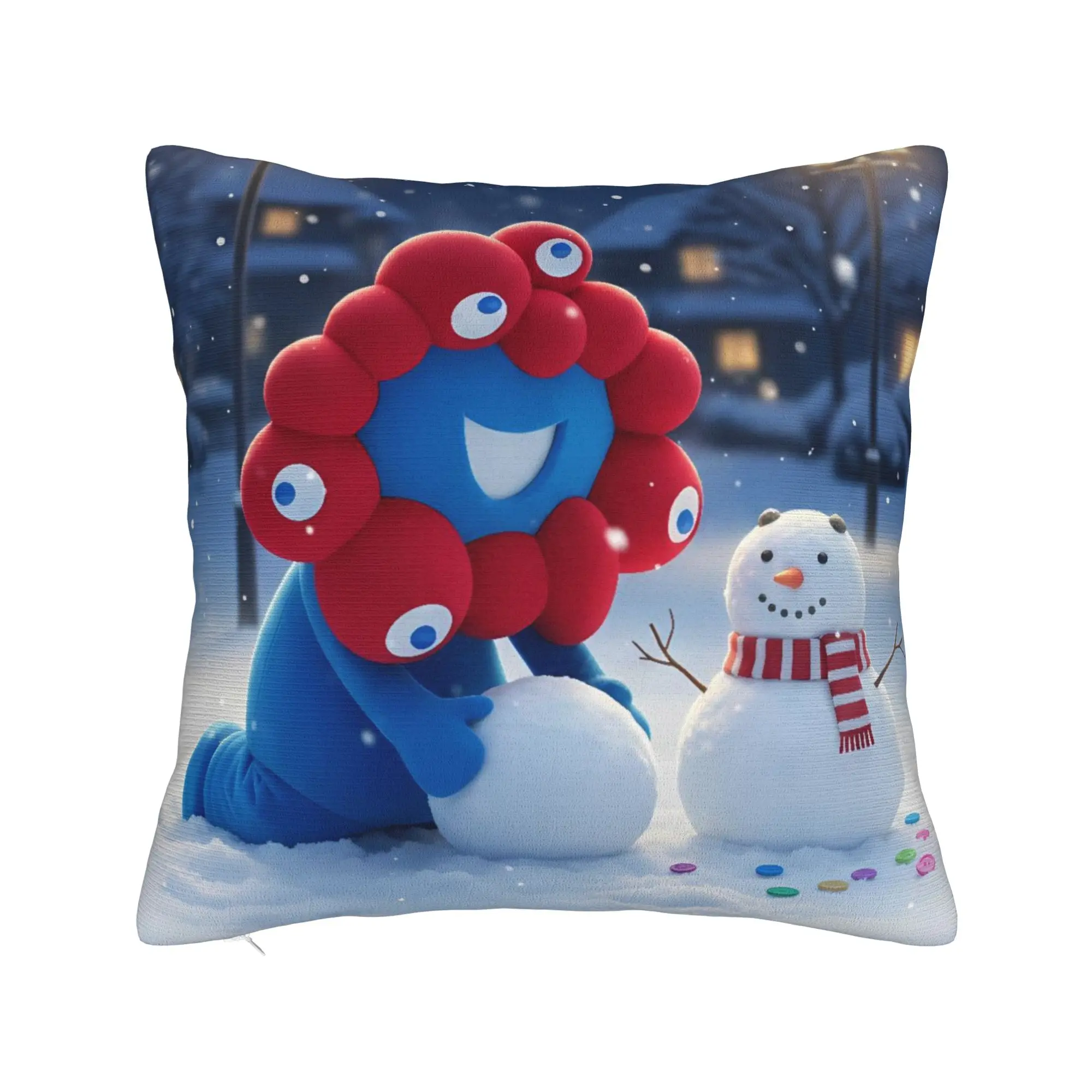 Kawaii Pillow Case M-MyakuED M-MyakuS Soft Pillow Cover Novelty Pillowcases For Sofa Couch Bed Living Room