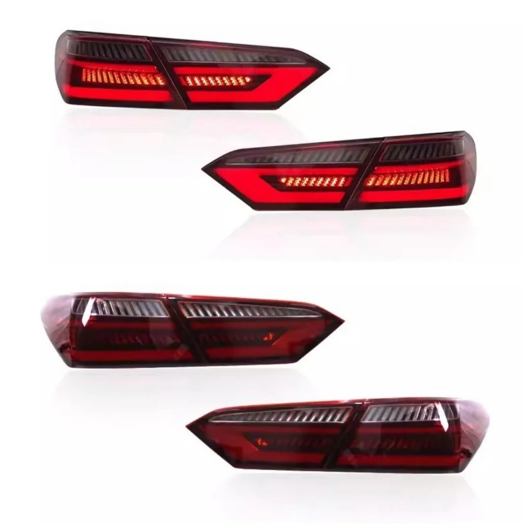 A Pair LED Headlight assembly for Toyota Camry 8th 2018-22 convert Daytime Running Light Brake Light Turn signal Car Accessories