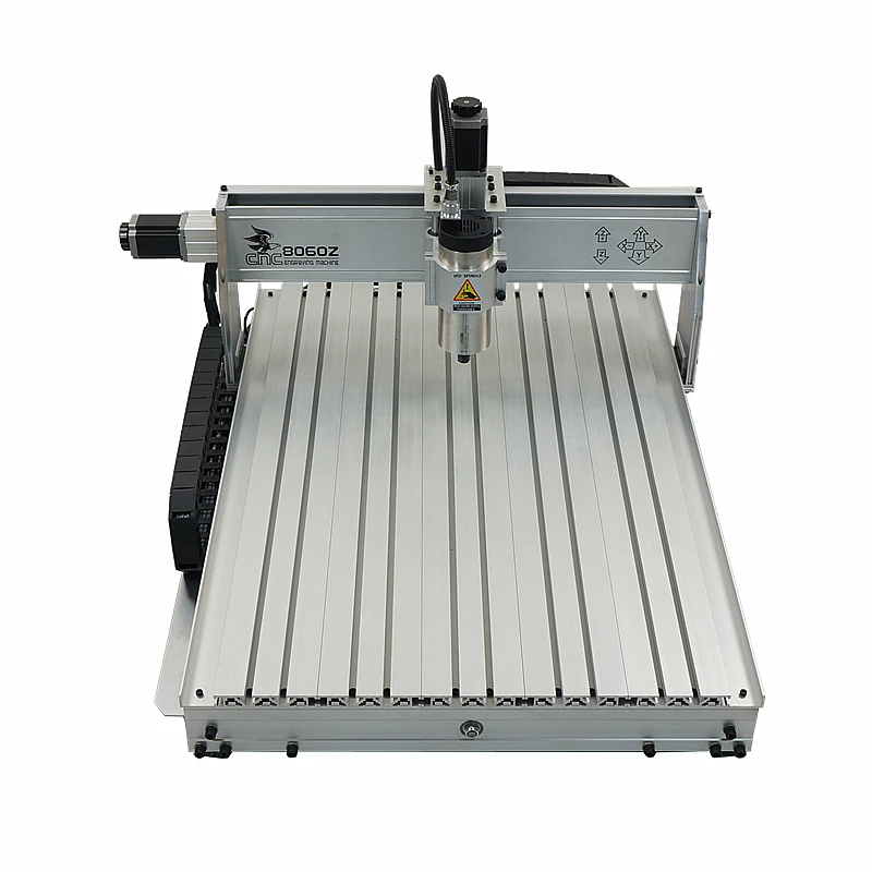 Offline Control 8060Z 2200W 1500W 4 Axis 3 Axis Router Engraving Machine Wheel for Aluminum Coper WookWorking Cutting Machine