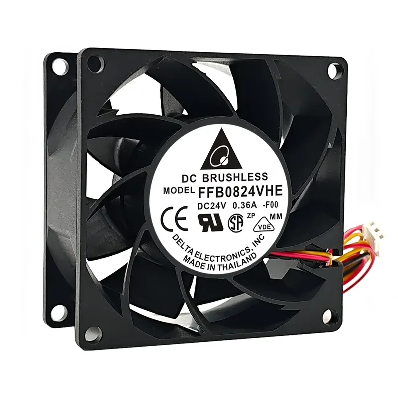 For Toshiba Elevator Inverter Fan CV330A FFB0824SHE VHE 24V Delta Cooling Fan