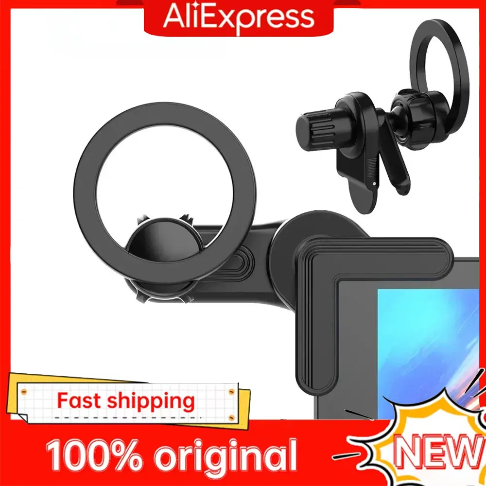 

Универсальный магнитный держатель для телефона для автомобильного экрана, вращение на 360 градусов, сильный магнит, автомобильное крепление для iPhone 15 MagSafe Xiaomi