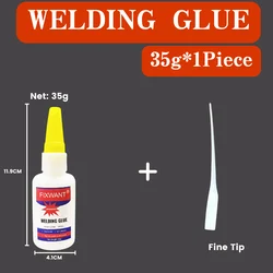Universal CA Cyanocalate Super Glue 10G/35G Liquid Glue Oily Glue Extra Strong Adhesive
