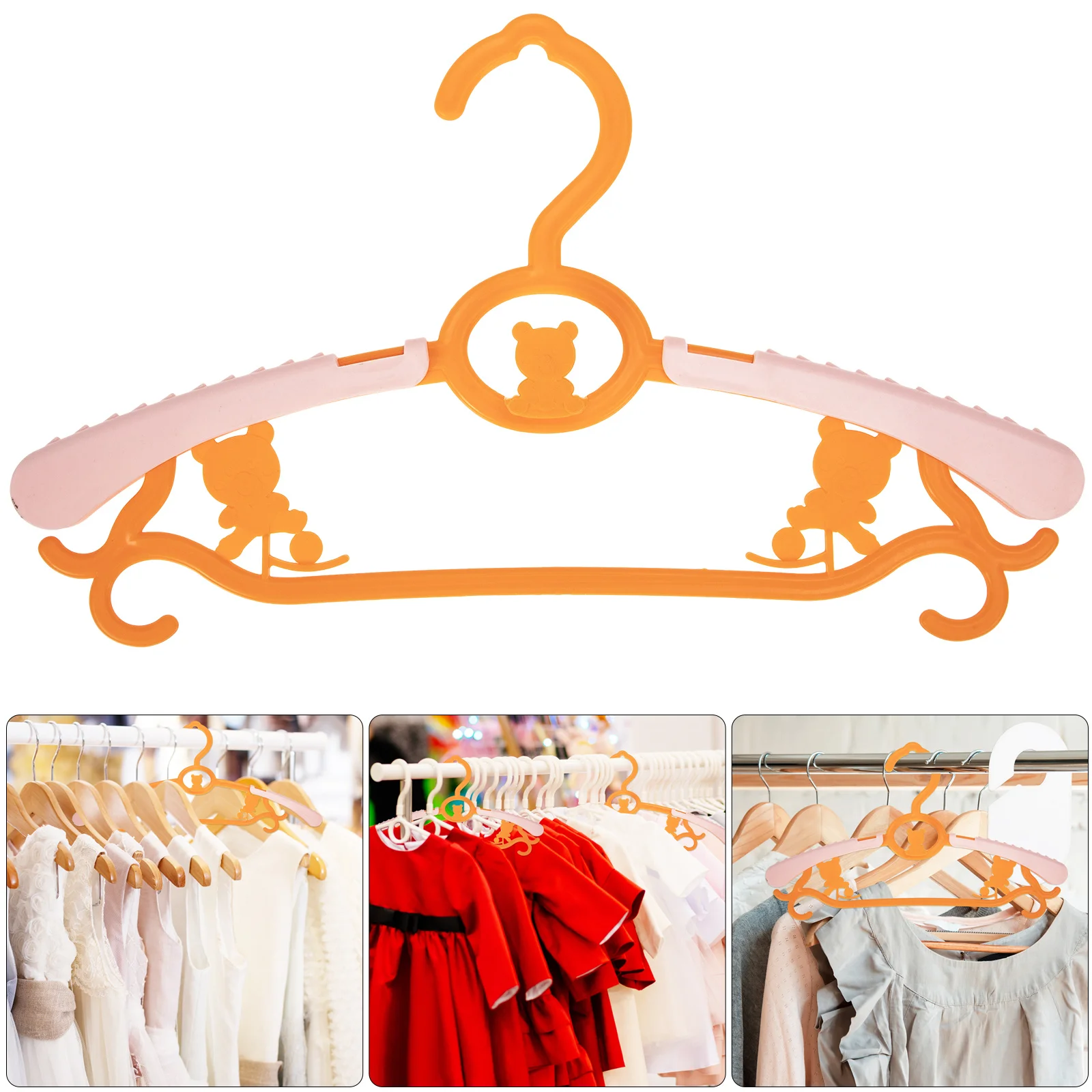

5Pcs Baby Clothes Hangers Widened Shoulder Design Kids Clothes Organizer Toddler Coat Hanger Children Closet Hanger