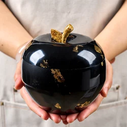 3D Apple Candle Jar Silicone Mold DIY with Lid Concrete Plaster Resin Storage Box Craft Casting Molds Home Decor Christmas Gifts