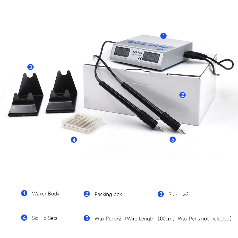 

Dental Electric Wax Carver - Dual Pen Lab Kit with Wax Knife, Professional Carving Tool for Dentistry Prosthetics