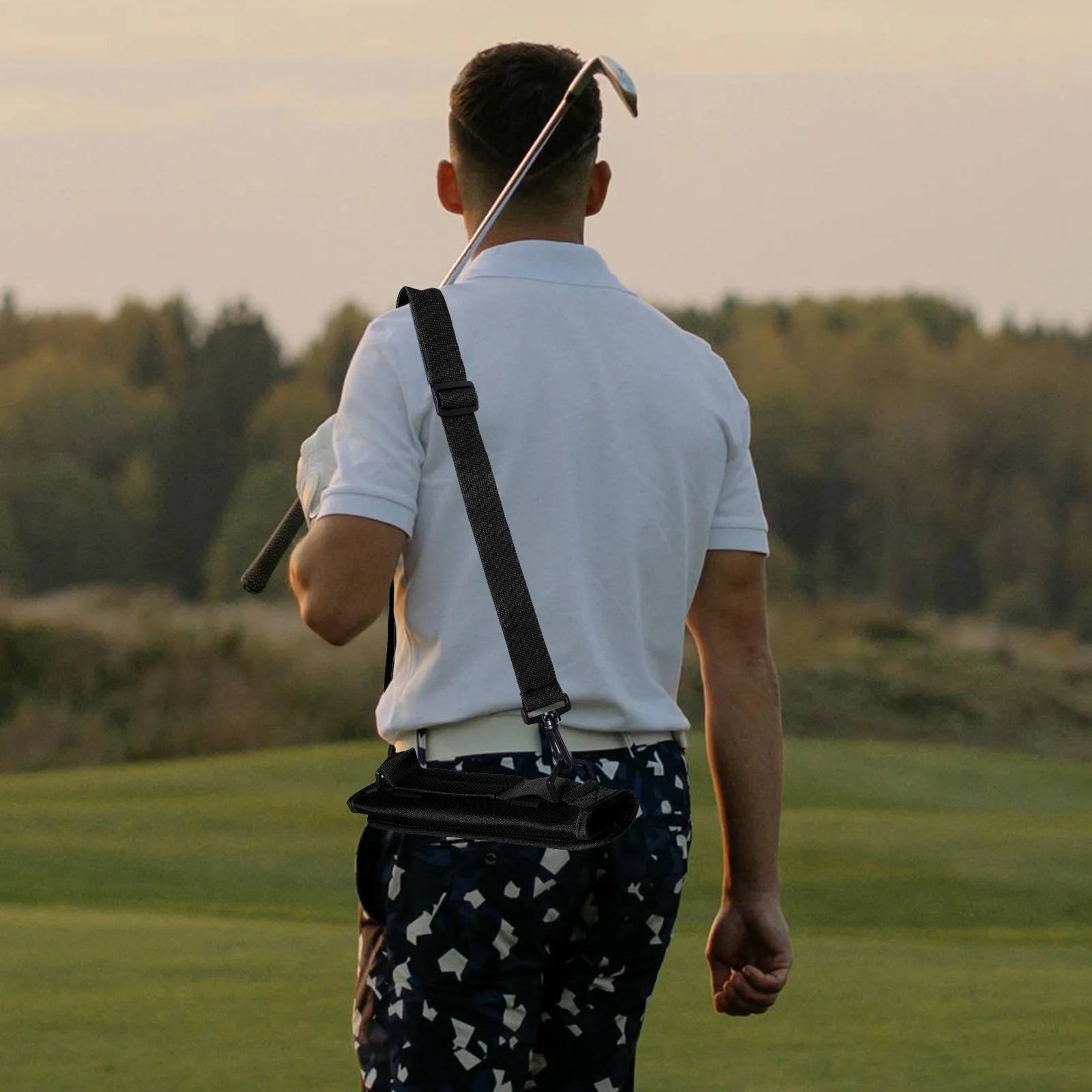 

1pcs Large Capacity Golf Club Bag Lightweight Waterproof Foldable Travel Case For Driving Range Practice Sunday Carry Pouch