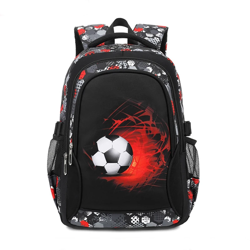 

printing football schoolbag cut anime backpack travel bag soccers school bags for teenage boys mochila escolar infantil menino