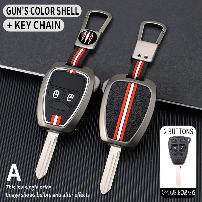 Car Key Case Cover for Chrysler JEEP DODGE 200 300c Aspen Sebring Compass Liberty Patriot Wrangler Avenger Durango Caliber Nitro