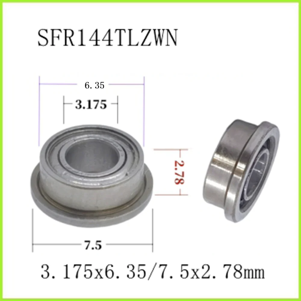 Dabi RS-350 ceramic dental bearings SFR144TLZWN 3.175x6.35x7.5x2.78mm SFR144TLWZN