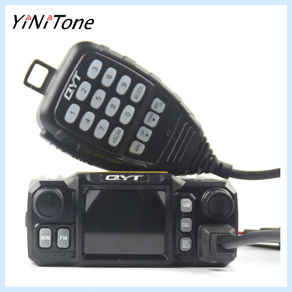 QYT KT-7900D Car Mobile Radio 25W Quad Band Quad Display 144/220/350/440MHZ Ham Radio Transceiver Station