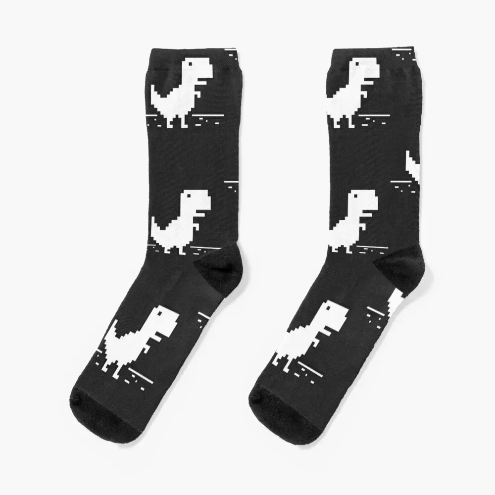 

Chrome t-rex Socks christmass gift Non-slip Toe sports crazy Socks Female Men's