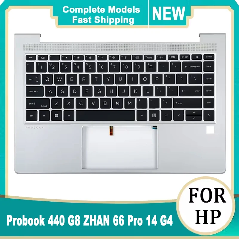 

NEW Laptop Cover For HP Probook 440 G8 ZHAN 66 Pro 14 G4 Keyboard With Backlight Palmrest Probook 440 G8