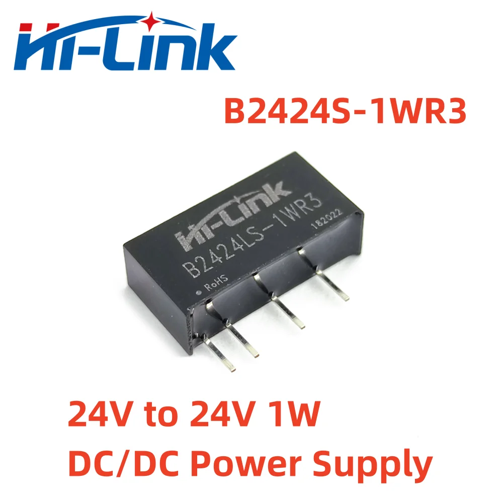 Hilink 10 teile/los B2424LS-1WR3 24v bis 24v 1w dc dc isolierte strom versorgungs modul hohe effizienz niedrige welligkeit