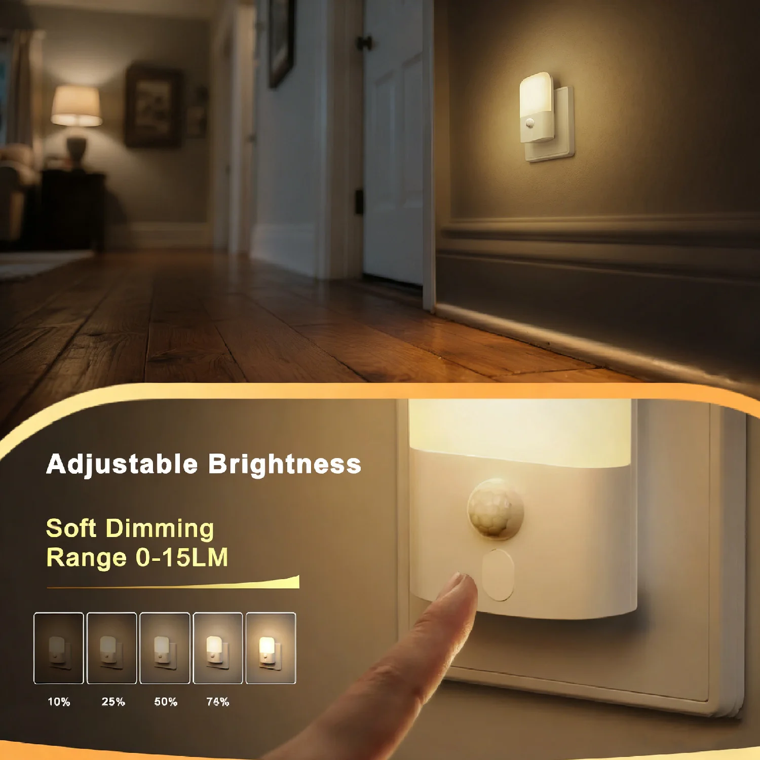 Adjustable Plug-In Dusk-to-Dawn Night Light 3