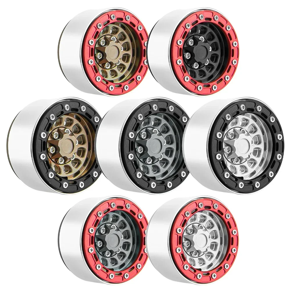 1.9-Inch Dual-Wheel Hub with Adjustable Offset Wheel Suitable for 1/10 SCX10 TRX4 90046 D90 H12Y Off-Road Vehicles.