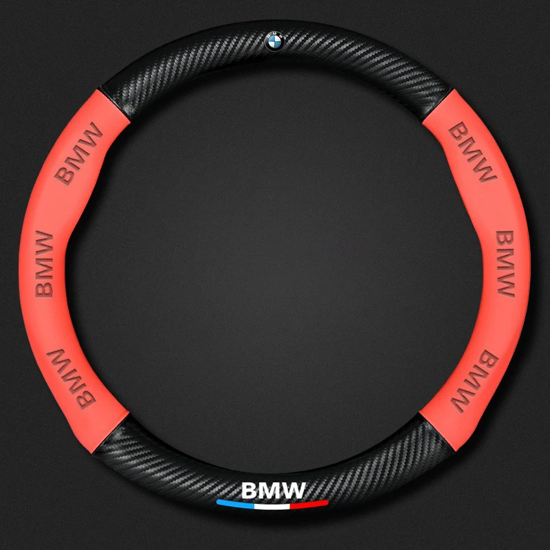 

Carbon fiber Nappa leather Car Steering Wheel Cover Accessories B-BMW M X1 X3 X4 X5 X6 G20 G30 E39 E46 E87 E90 E92 F10 Fsticker
