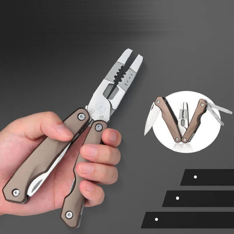 Multi Function Wire Stripable Folding Alicates Fenda e Chave Phillips Home Repair ou Out Door Use em 1