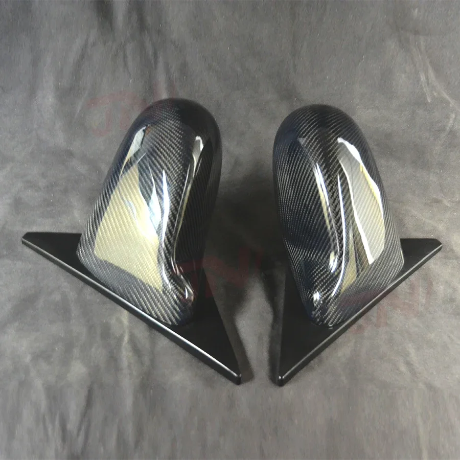 High Quality Spoon Style Carbon Fiber Car Side Mirror JDM Carbon Rear View Mirror With Blue Lens For EG EK 92-00