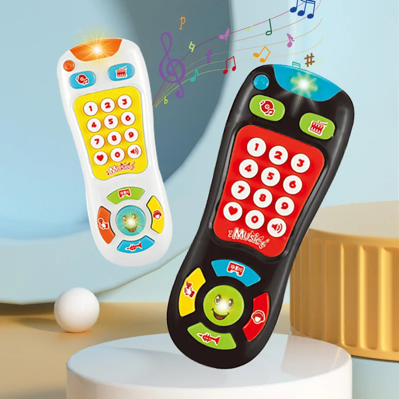 Simulation Remote Control Toys Baby Music Remote Control Interactive Fun 0-1 Years Old Baby Early Education Puzzle Toys Gifts