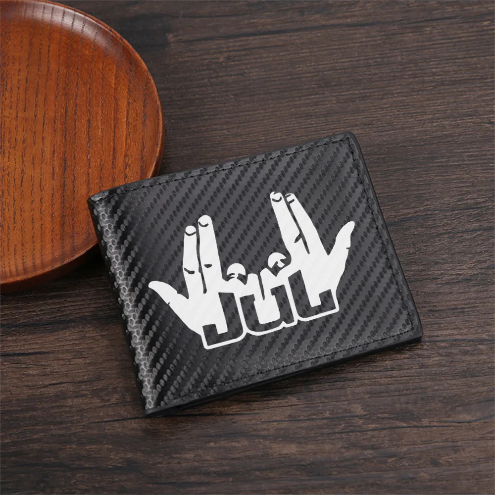 Hands fingers stylized initials gesture Men's Wallets Simple Business Modern Stylish Printing Design Gifts For Father Boyfriend
