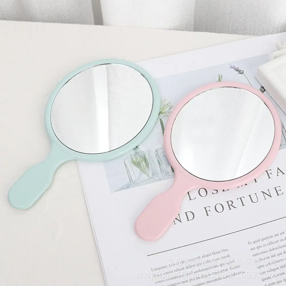 Portable Cute Oval-shaped Makeup Mirror High definition Exquisite European Handheld Mirror Small Beauty Mirror Woman