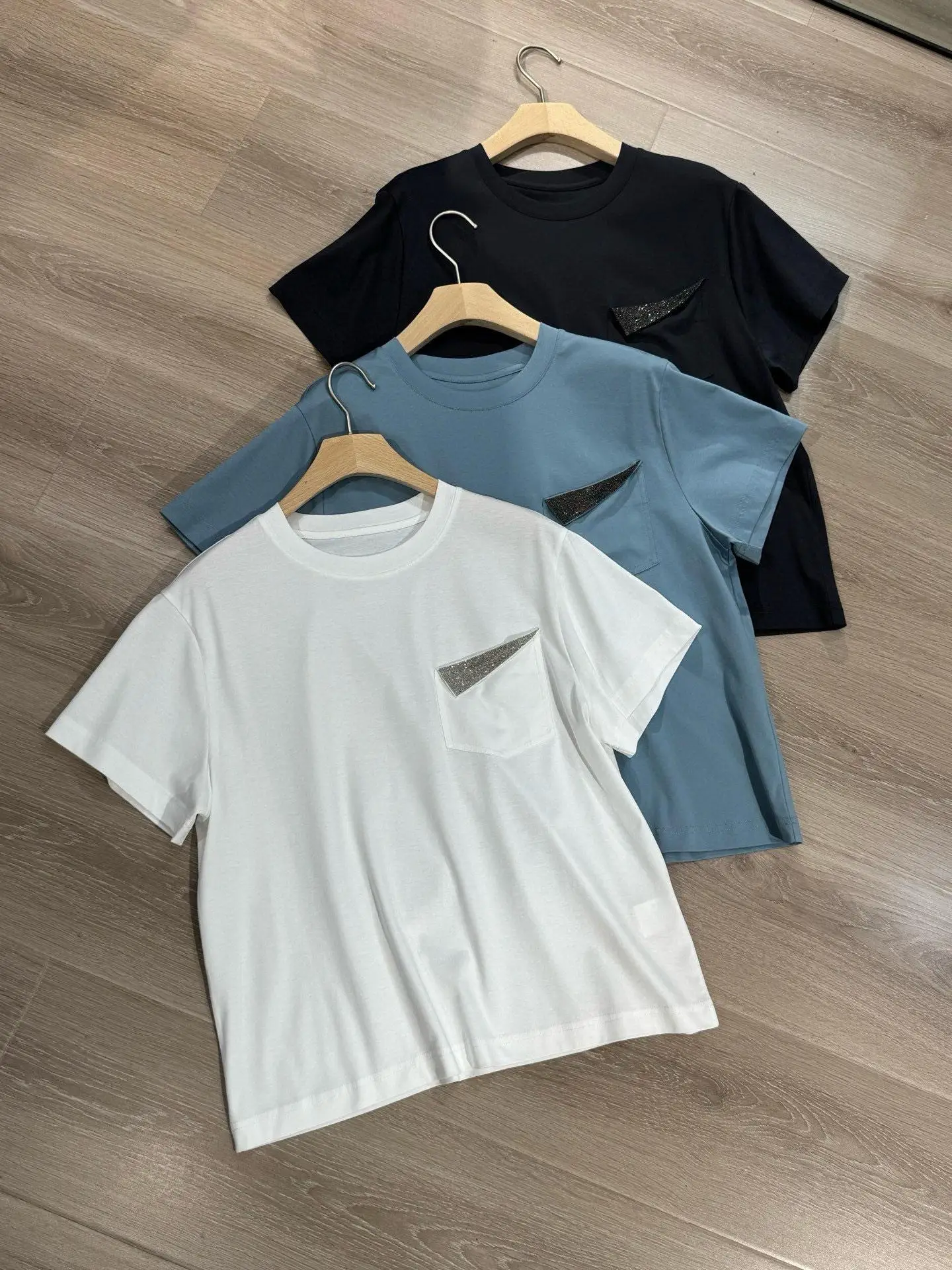 

Round-neck loose casual fashionable versatile short-sleeve T-shirt slimming new slim short-sleeve top
