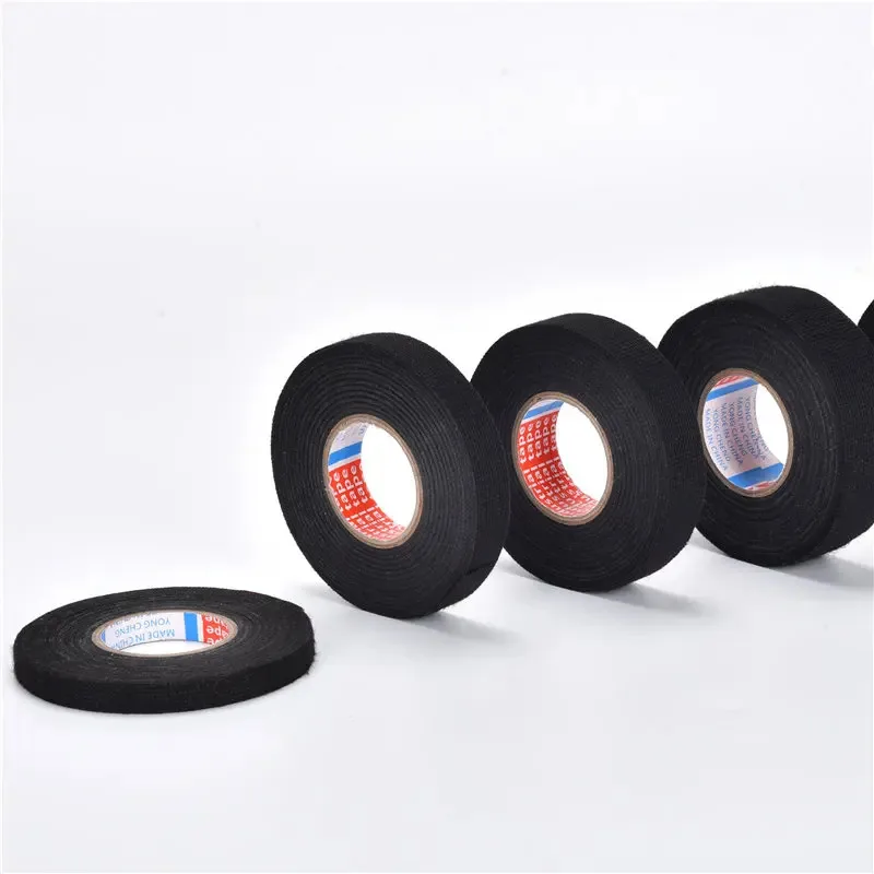 Electrical Insulating Tape Heat Resistant Harness Tape 8/15/19MM Car Cable Harness Wiring Loom Protection Waterproof Tape