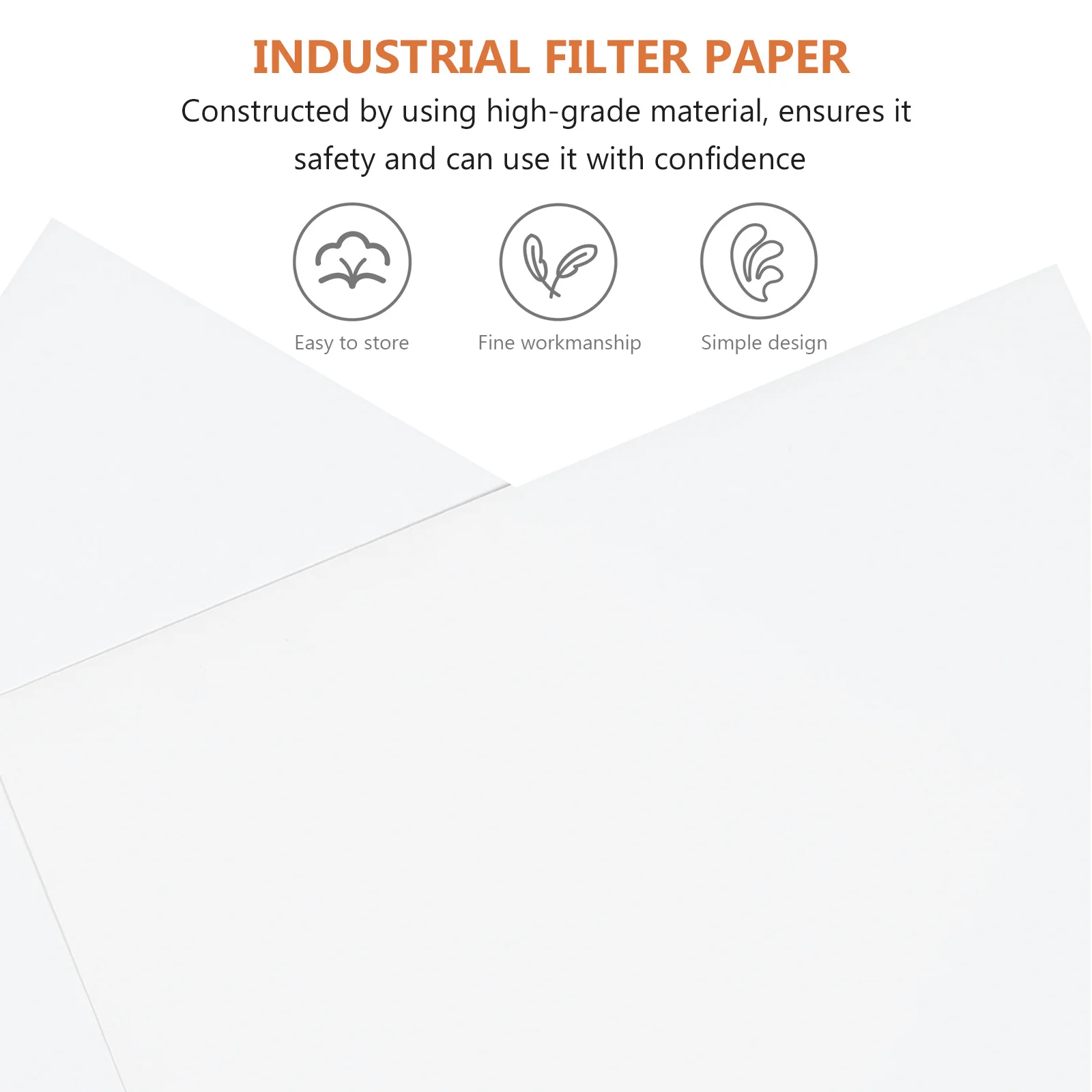 

20 Sheets Laboratory Filter Paper Qualitative Practical Durable for Oil Test Biological Industrial Experiments