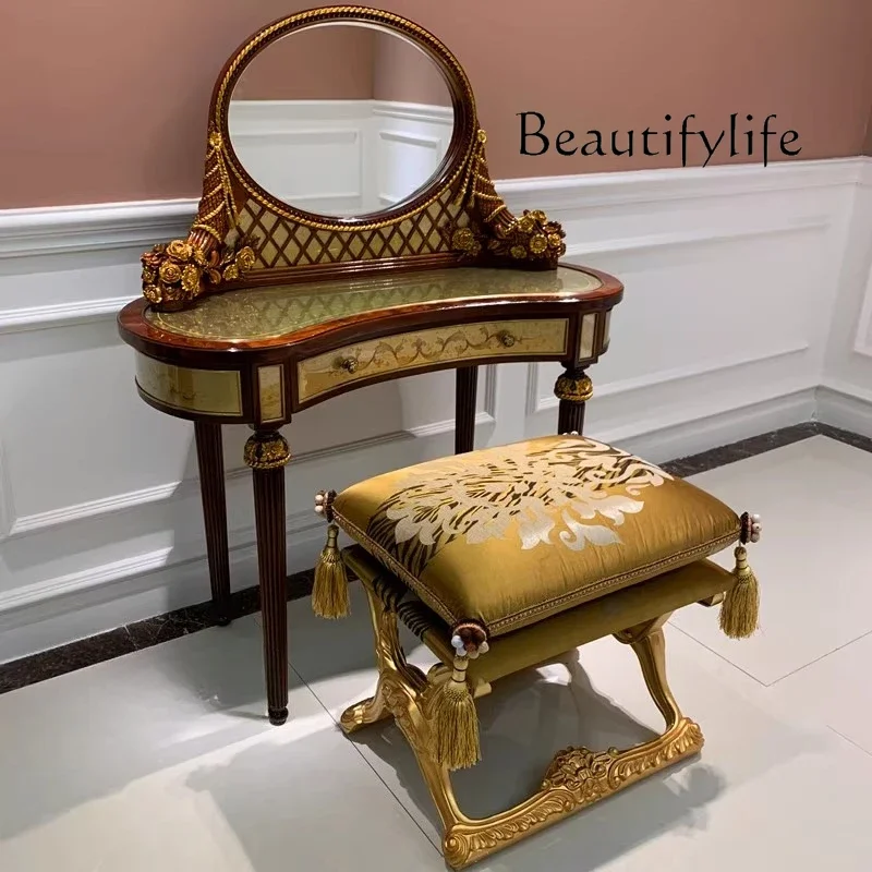 X Bedside Small Bedroom European Paint Dresser Luxury High-end Table Makeup Table Writing Table