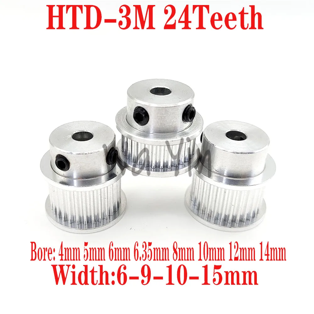 

24Teeth Timing Synchronous Wheel BF Type With A Bandwidth Of 6/9/10/15mm, Optional Inner Hole 4-5-6.35-8-10-12mm HTD-3M24Teeth