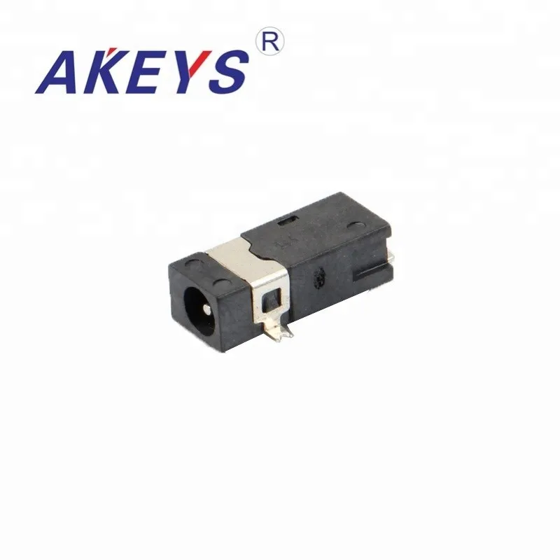 10 PCS DC-078 Black SMT DC outlet 5 pins DC audio jack insert with paster silvering and column