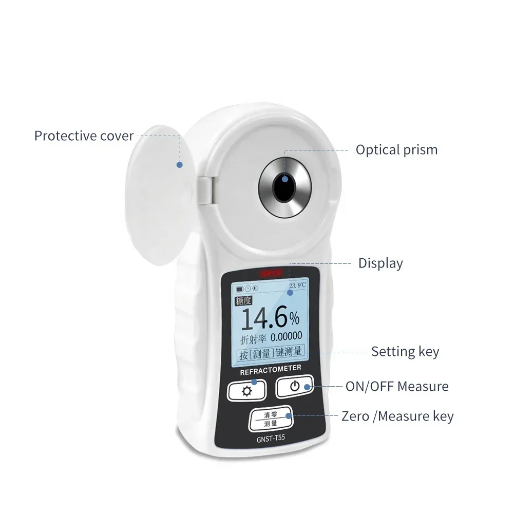 20252025Digital Brix Meter Digital Refractometer 0-35% Range 0.1% Precision for Sugar Food Fruit Beverages Honey