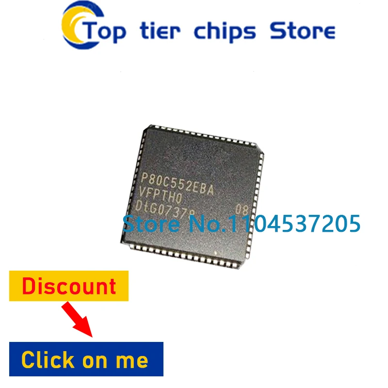 1PCS/LOT PLCC68  P80C552IBA P80C552  new and original