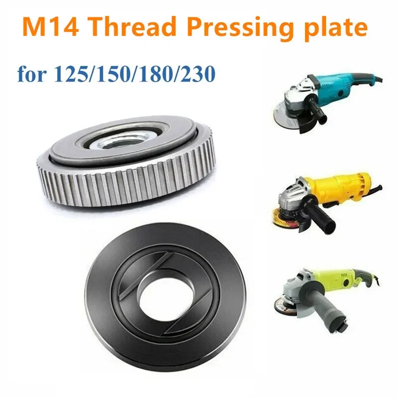 M14 ด้ายเครื่องบดมุม self-locking กดแผ่นเครื่องบดมุม QUICK RELEASE FLANGE NUT Clamping Power Chuck เครื่องมืออะไหล่ 1PC