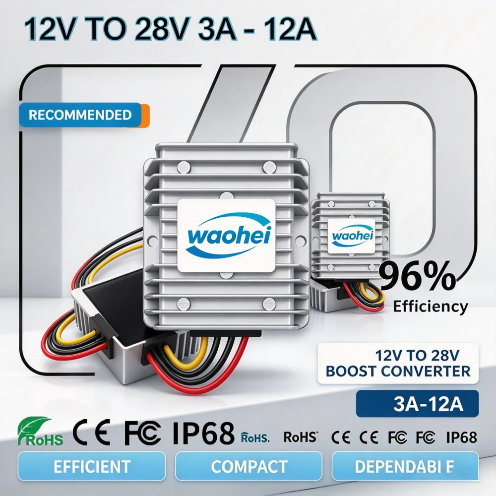 DC DC Converter 12V to 28V Boost Inverter 3A 5A 8A 10A 20A Step Up Power Module Voltage Regulator For Audio12 Volt to 28 Volt CE