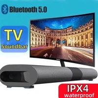 TV Soundbar 40W HIFI Bluetooth Speaker Wall Mounted Wireless Home Theater IPX4 RGB Color Light and Sound System Music Center TWS