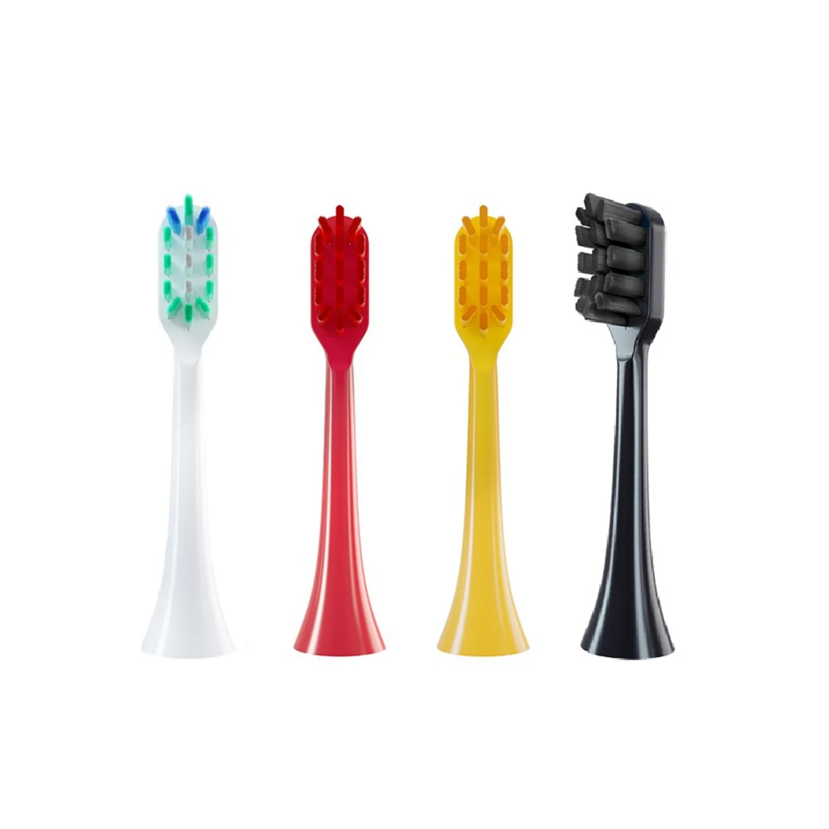 4PCS Different Colors Toothbrush Head Soft Bristles Electric Replacement