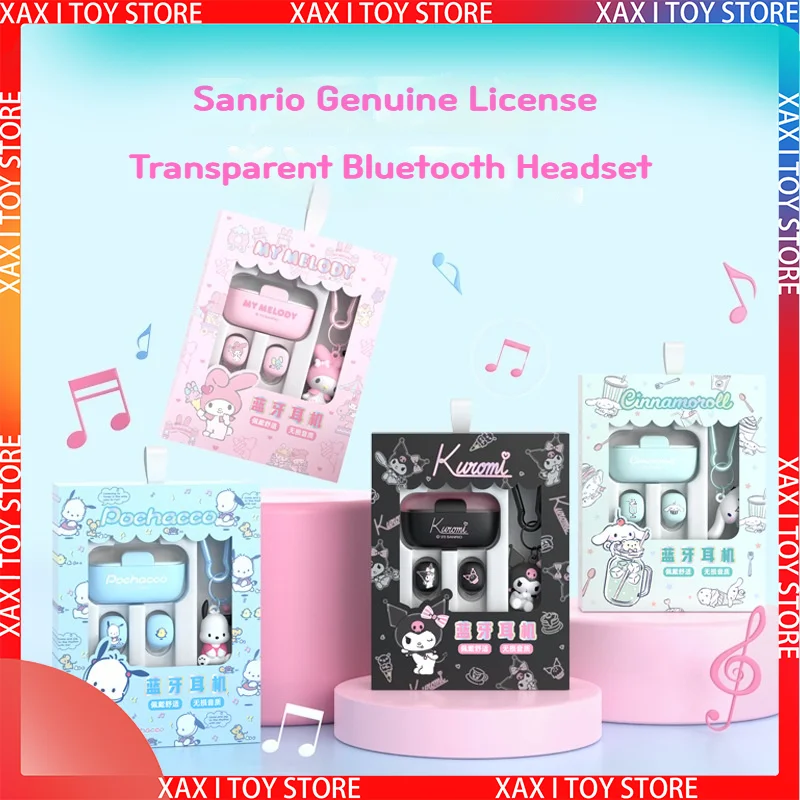 

Наушники-вкладыши Kawaii My Melody Kuromi Cinnamoroll, Bluetooth, аниме Sanrio Girl Heart, Симпатичные шумоподавляющие беспроводные наушники