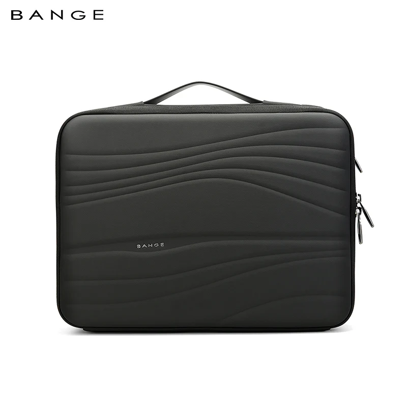 BANGE Shockproof Protective Laptop Sleeve Case for 14.1 Inch New MacBook Pro Black Slim Carrying Waterproof Laptop Bag Men Women