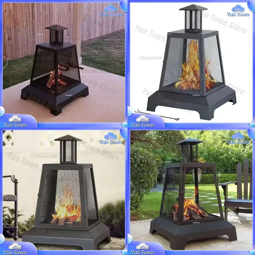 for Home Charcoal Cage Stove for Outdoor Heater Fire Pit Camping Barbecue Grill Charcoal Burner Portable Fireplace Patio