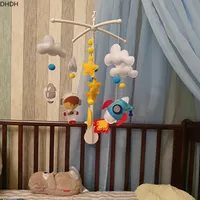 Cartoon Baby Crib Mobiles Rattles Music Educational Toys Rotating Music For Cots Infant Baby Toys 0-12 Months for Newborns