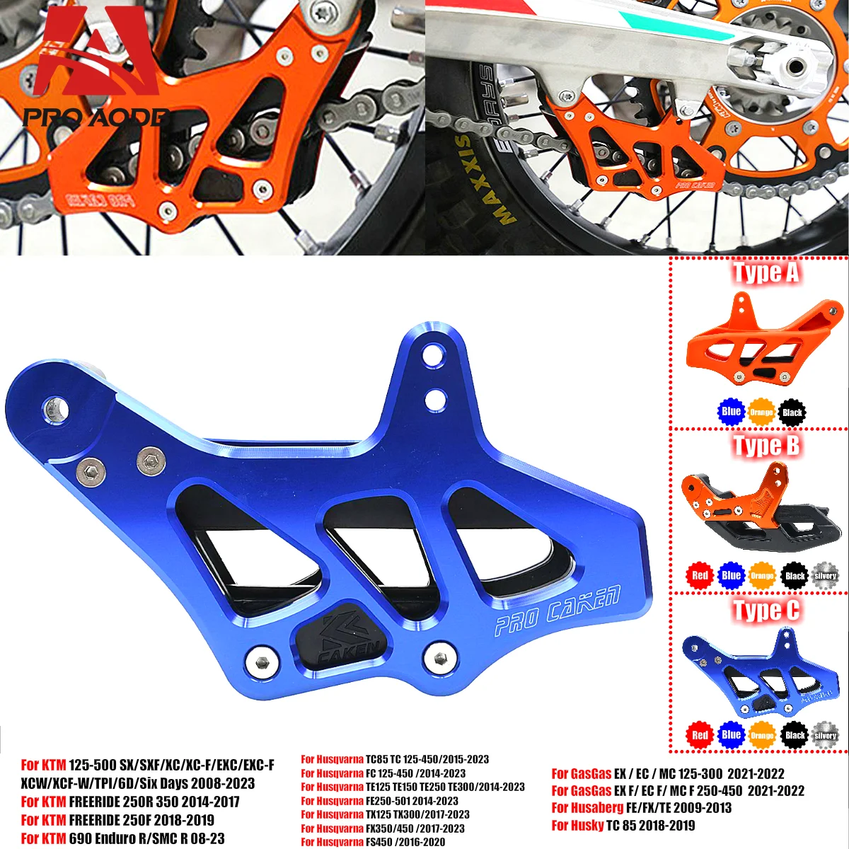 

Stylish and Functional Motorcycle Chain Guide Guard Protection For KTM SX SX-F XC XC-F XC-W XCF-W EXC EXC-F TPI Six Days 125-500