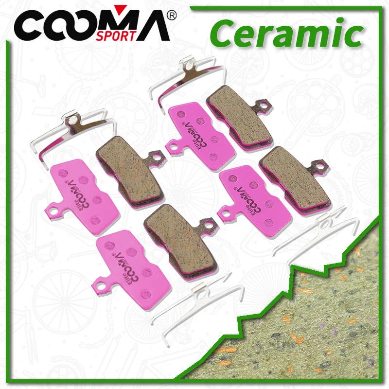 4 Pairs Ceramic Disc Brake Pads for AVID Code R or for SRAM CODE R (2011 to Now) Caliper, Elite Class