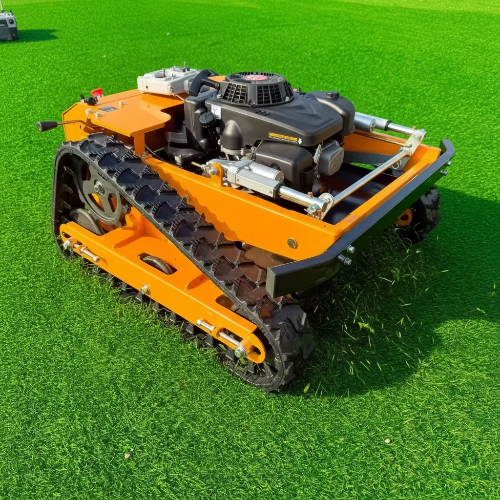 Customize Electric Crawler Lawn Mower Remote Control Cordless with Long Battery Life